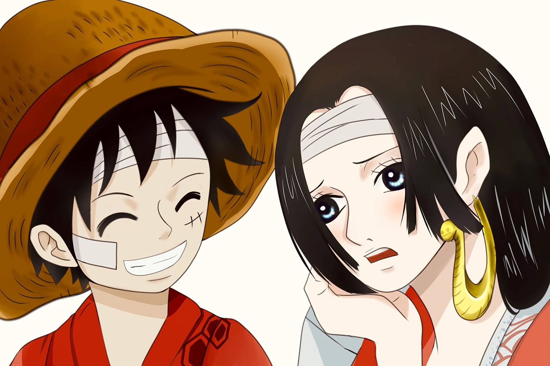 海贼王| 路飞 汉库克情头 热血少年漫没有爱情 但真的好喜欢女帝