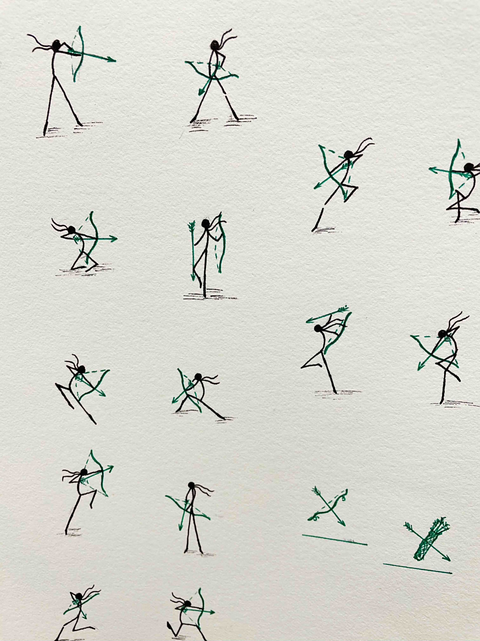 火柴人基础动作教程(弓箭) 火柴人基础动作教程(弓箭)!