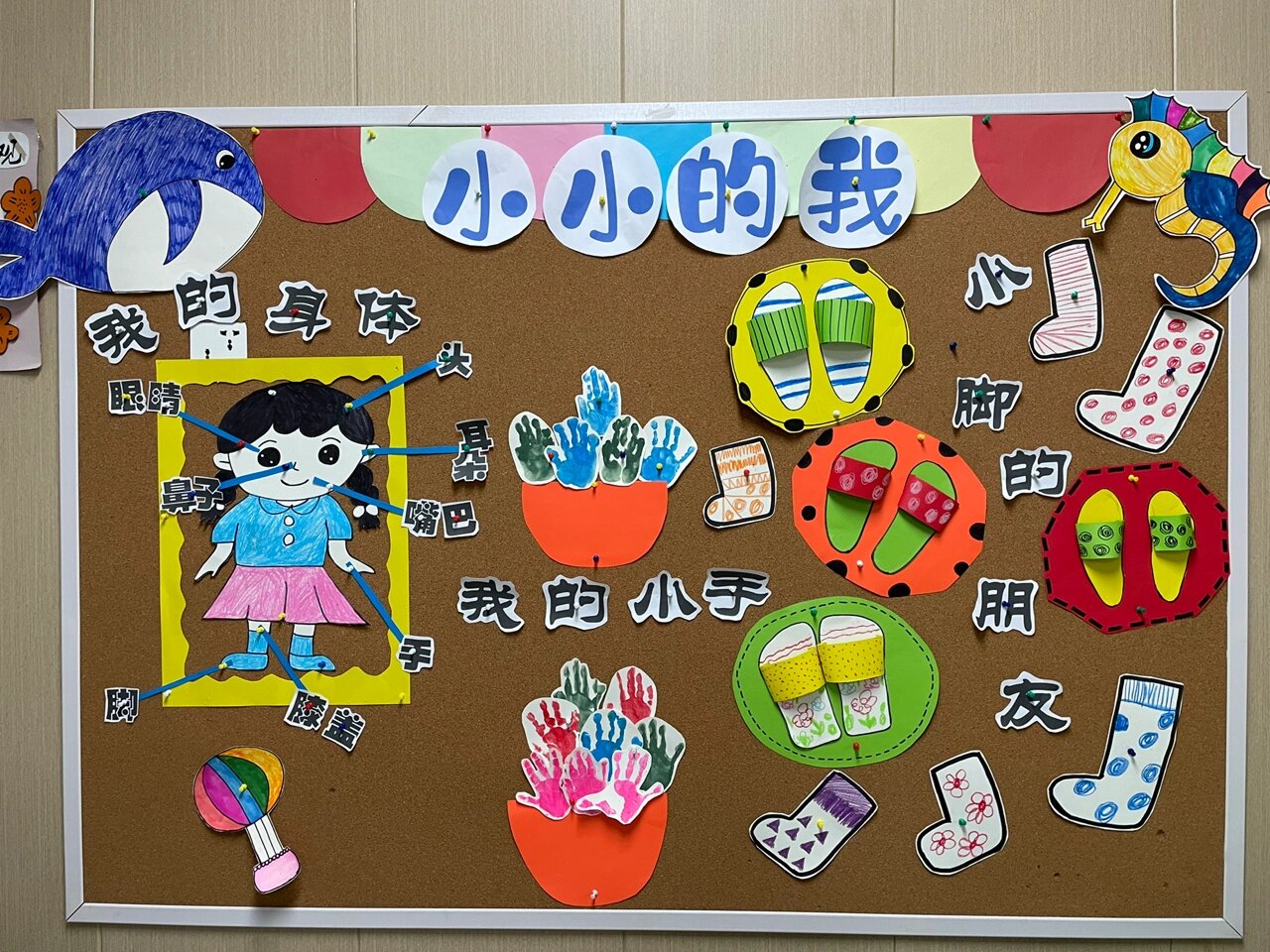 小班《小小的我》主题墙