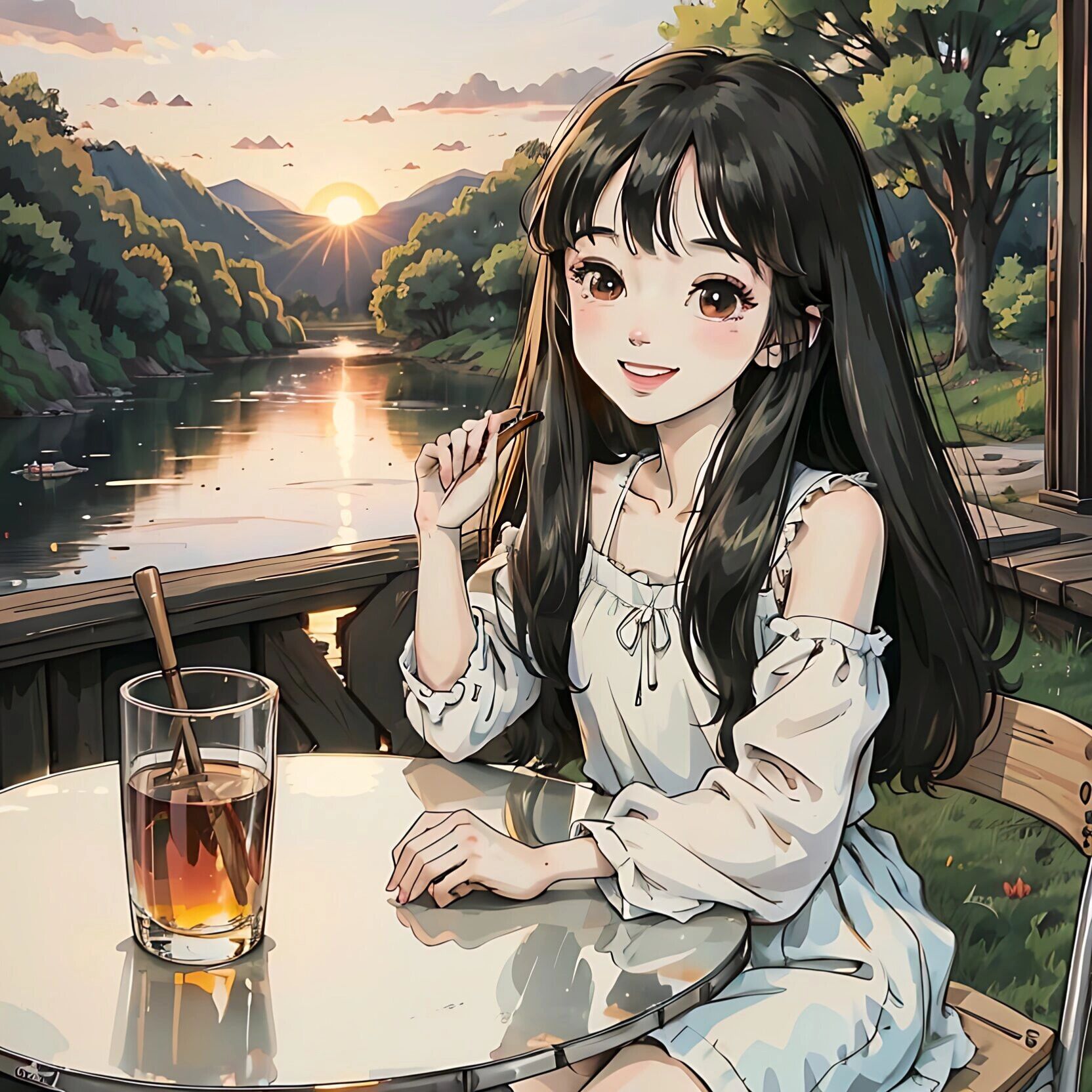 治愈系漫画丨开心女孩丨女头