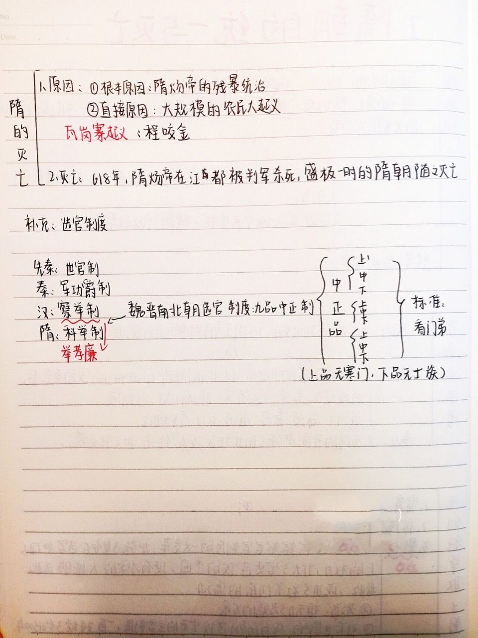隋朝的统一与灭亡|思维导图|原创75 历史教的真慢,才教完第一课