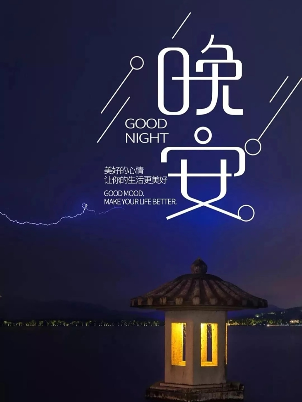 晚安心语|晚安发朋友圈海报图片 686069.