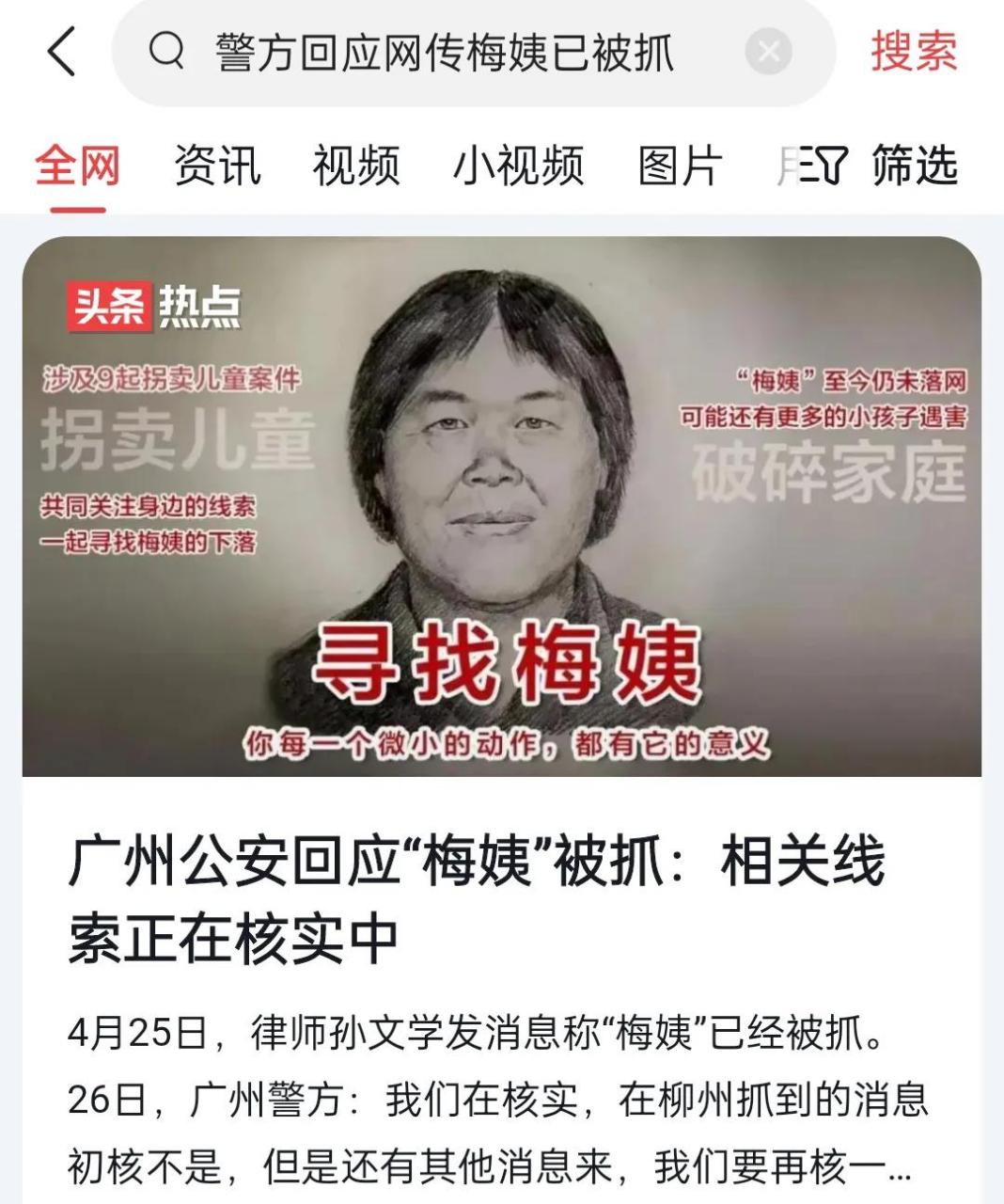 网传人贩子"梅姨"入网,个人觉得,人贩子就该执行死刑.