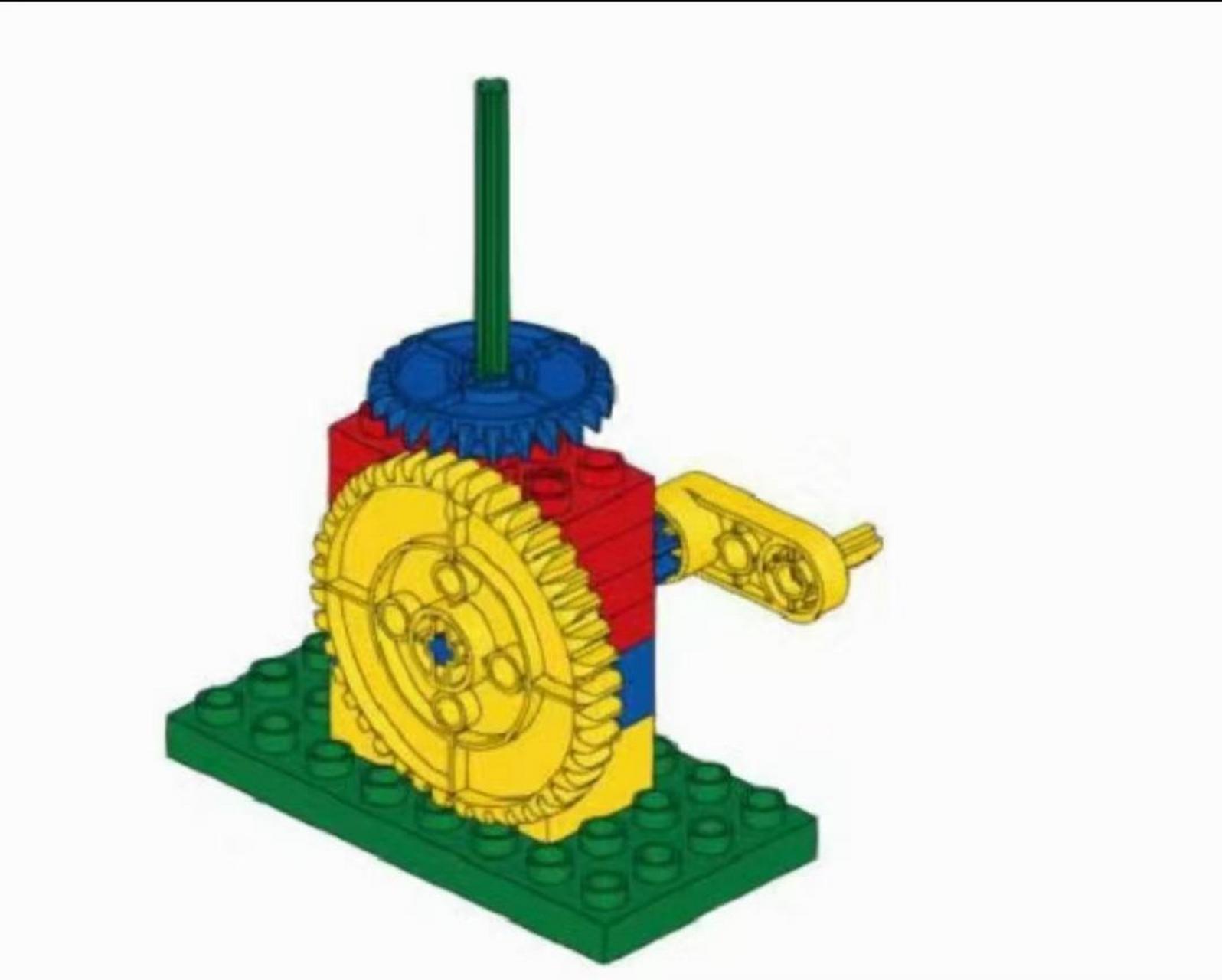 7515角度传动结构(冠齿轮)  06冠齿轮也叫做冠状齿轮.