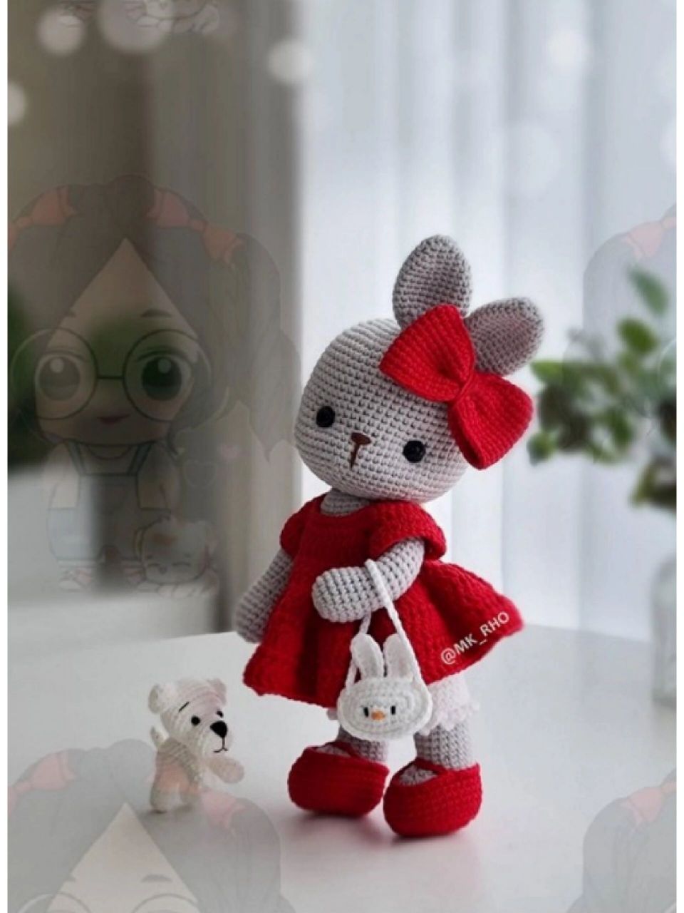 兔子钩针图解,转  见水印