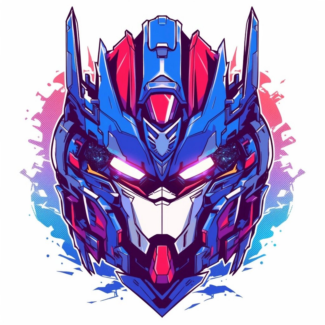 每日制作一款新头像--擎天柱 今天重温了下变形金刚,就试水做了套