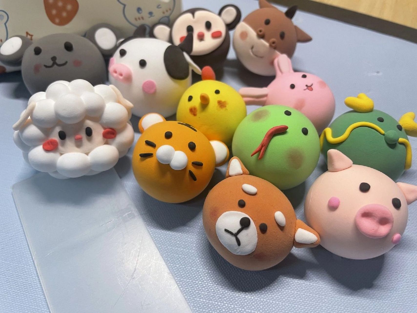 手工超轻粘土《十二生肖》 手工超轻粘土《十二生肖》