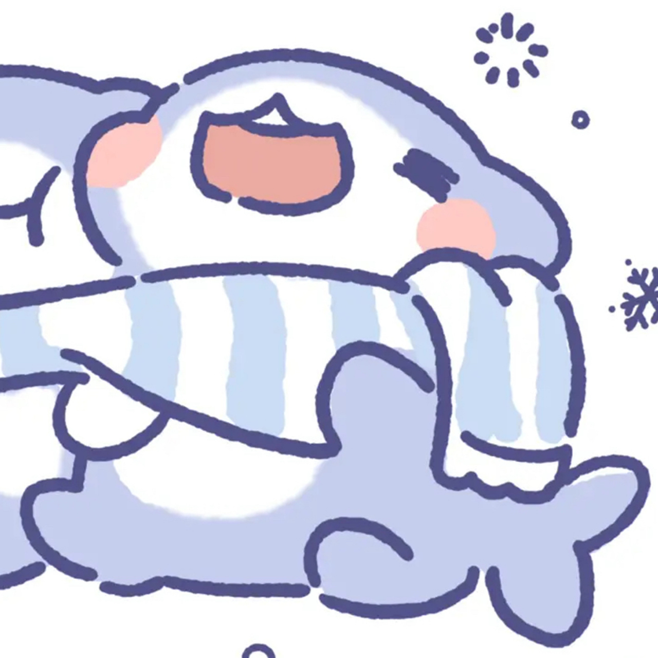 原创头像丨这个冬天呆呆鲨陪你一起度过～ 凭咱俩的这关系,同系一条