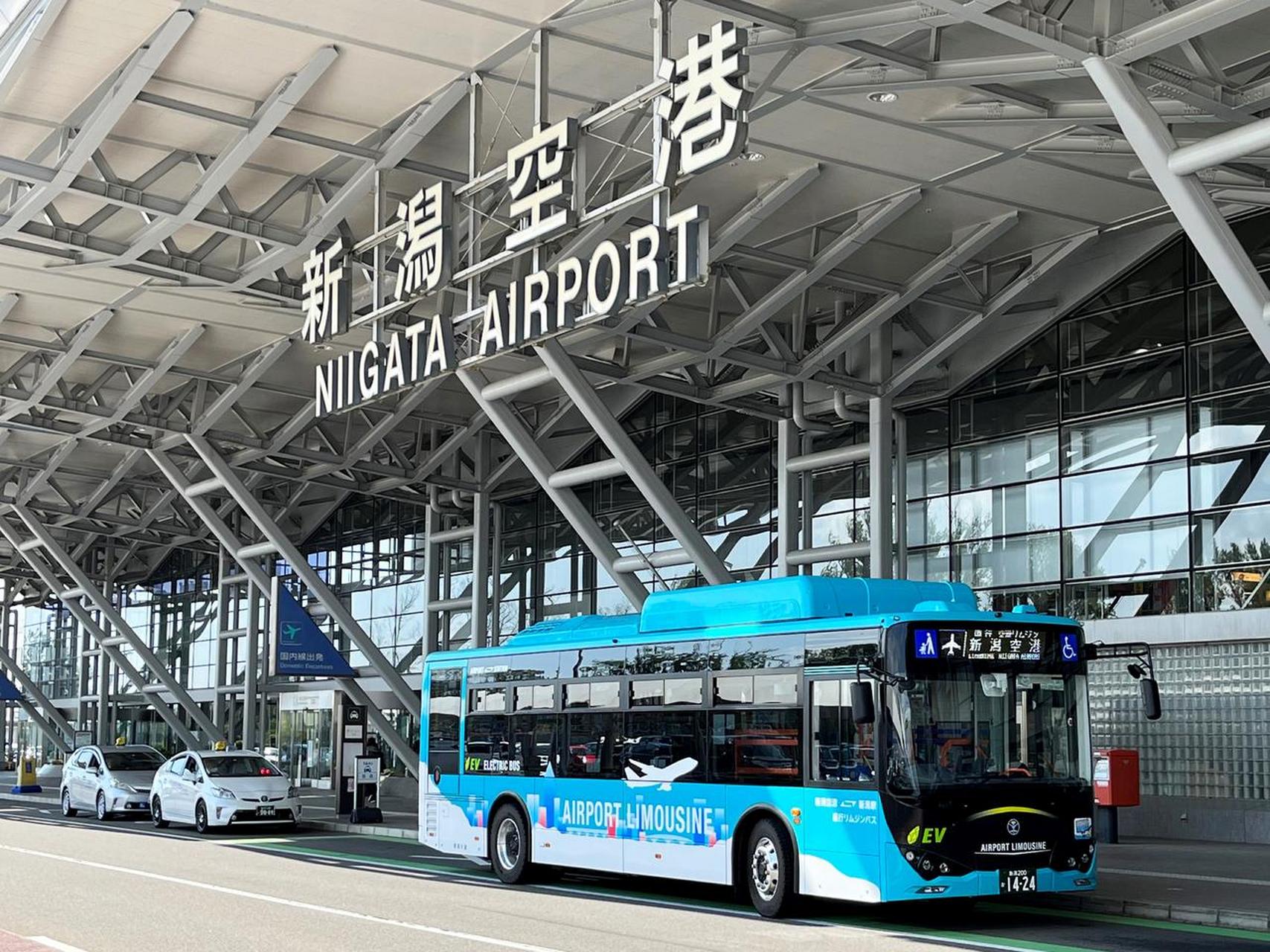 比亚迪k8成为日本新泻机场的豪华运行巴士 在新泻站南口和新泻机场