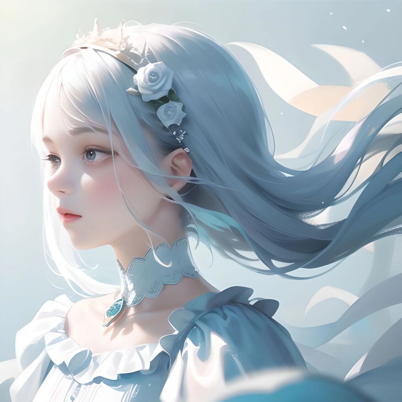 栀子花女孩(头像) 栀子花开,是那年少回不去的时光.