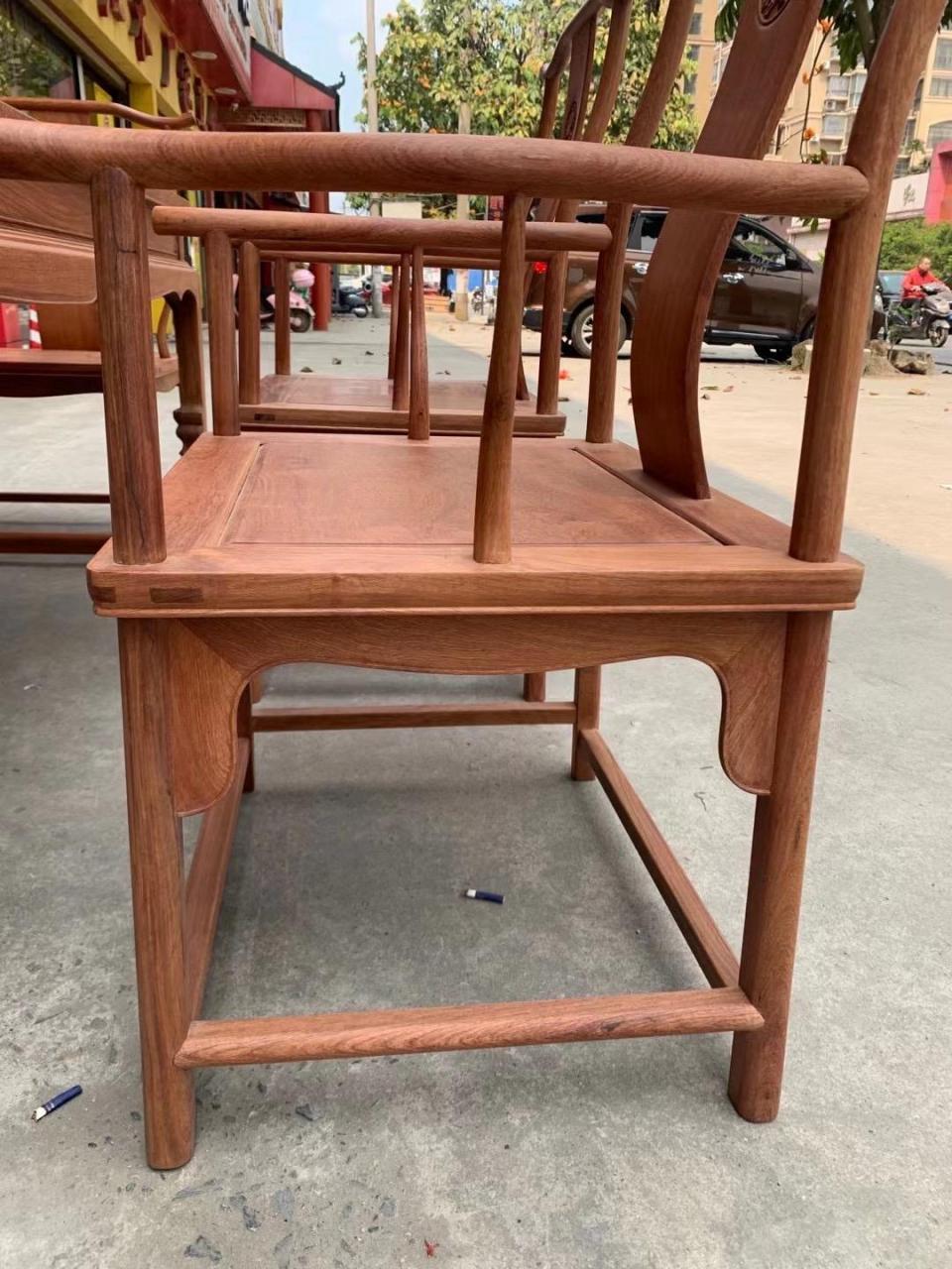 大果紫檀 红木家具 国标红木 茶桌茶台 榫卯工艺