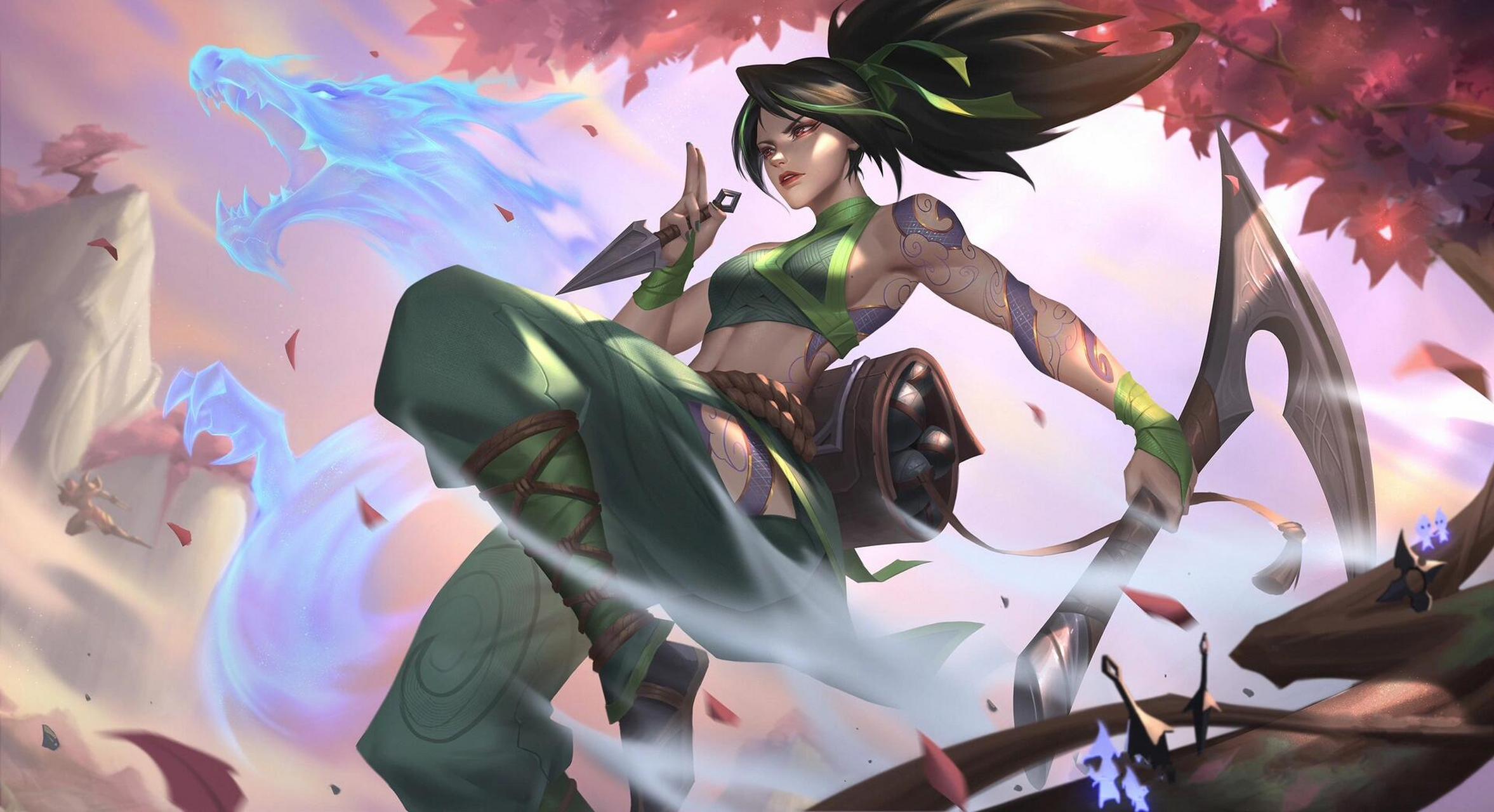 英雄篇-阿卡丽 英雄简介: 阿卡丽(akali)是《英雄联盟》中的一名角色