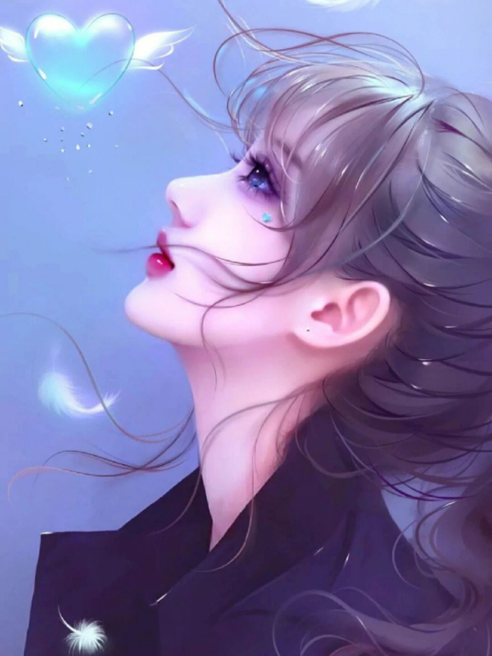 唯美女生头像背景图来啦