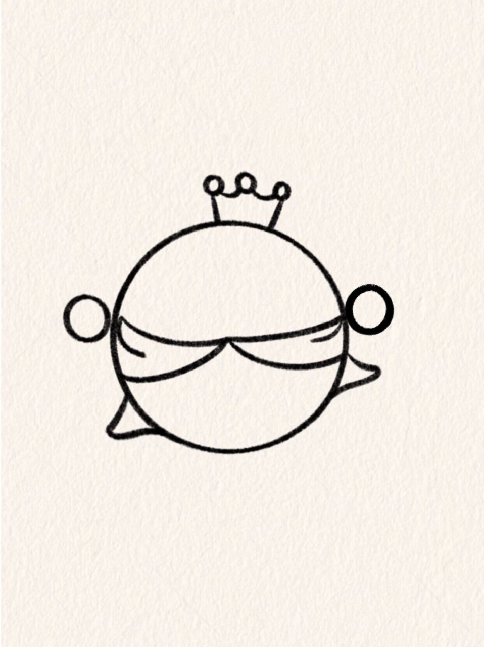 雪王简笔画教程78 73圆会画吧 那快来画个雪王吧