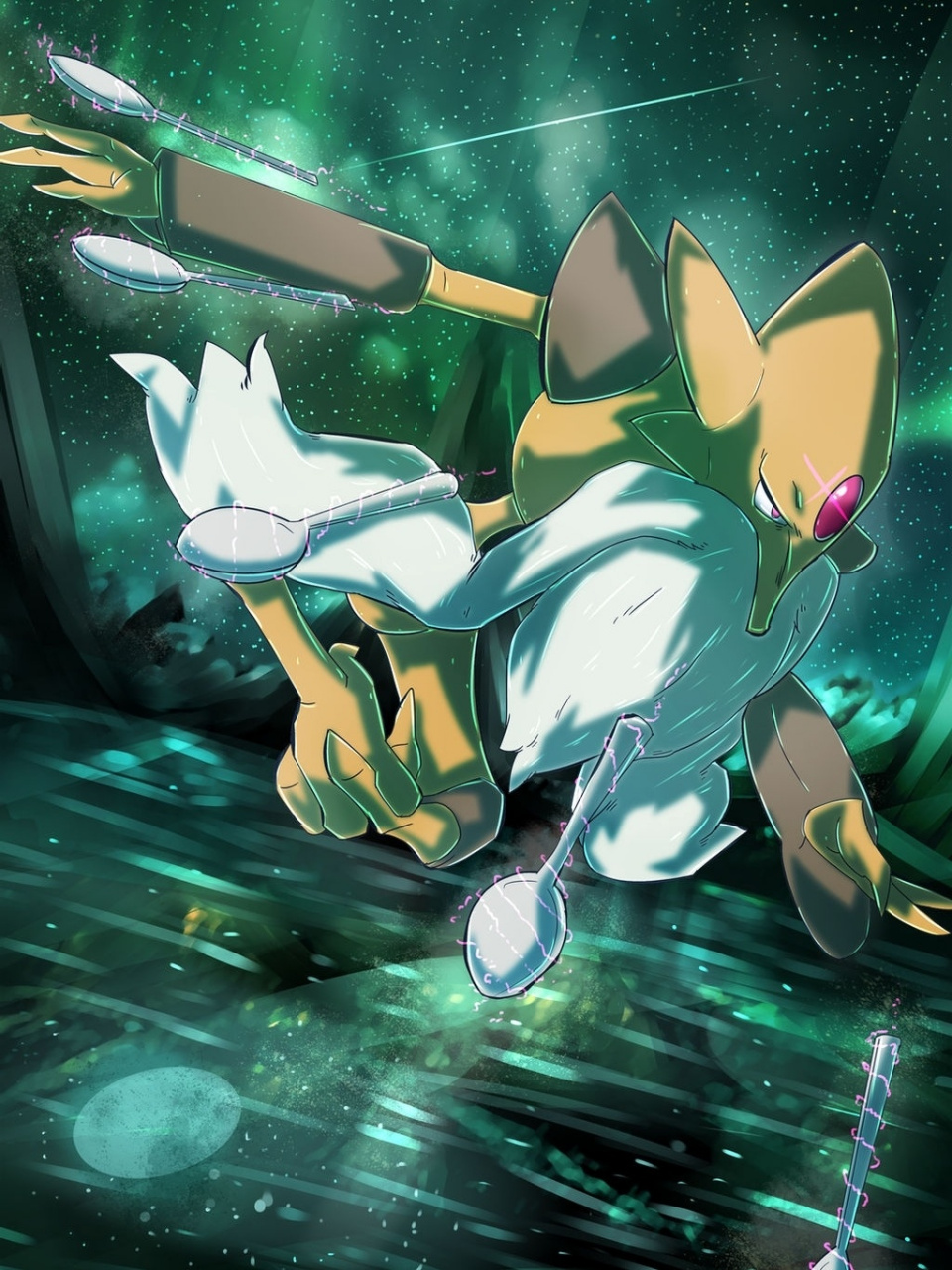 宝可梦|036每天一张手机壁纸:mega胡地 从勇吉拉开始,从使用的道具就