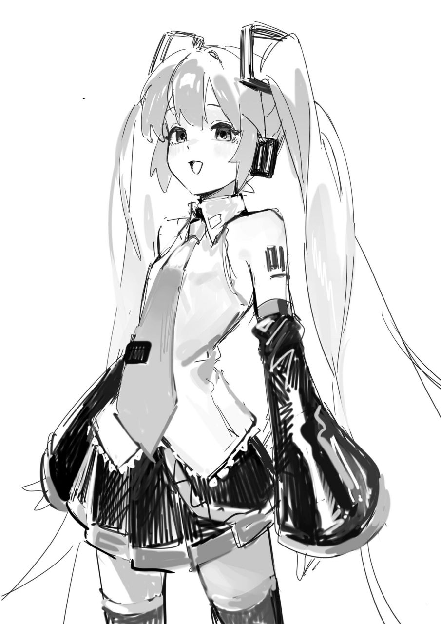 初音未来 睡不着画的