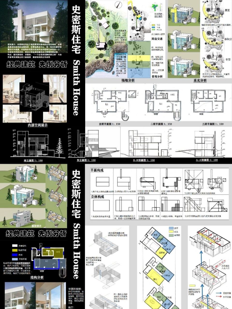 史密斯住宅手绘分析图片