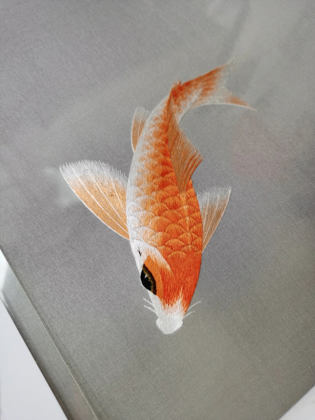 传统蜀绣—鲤鱼