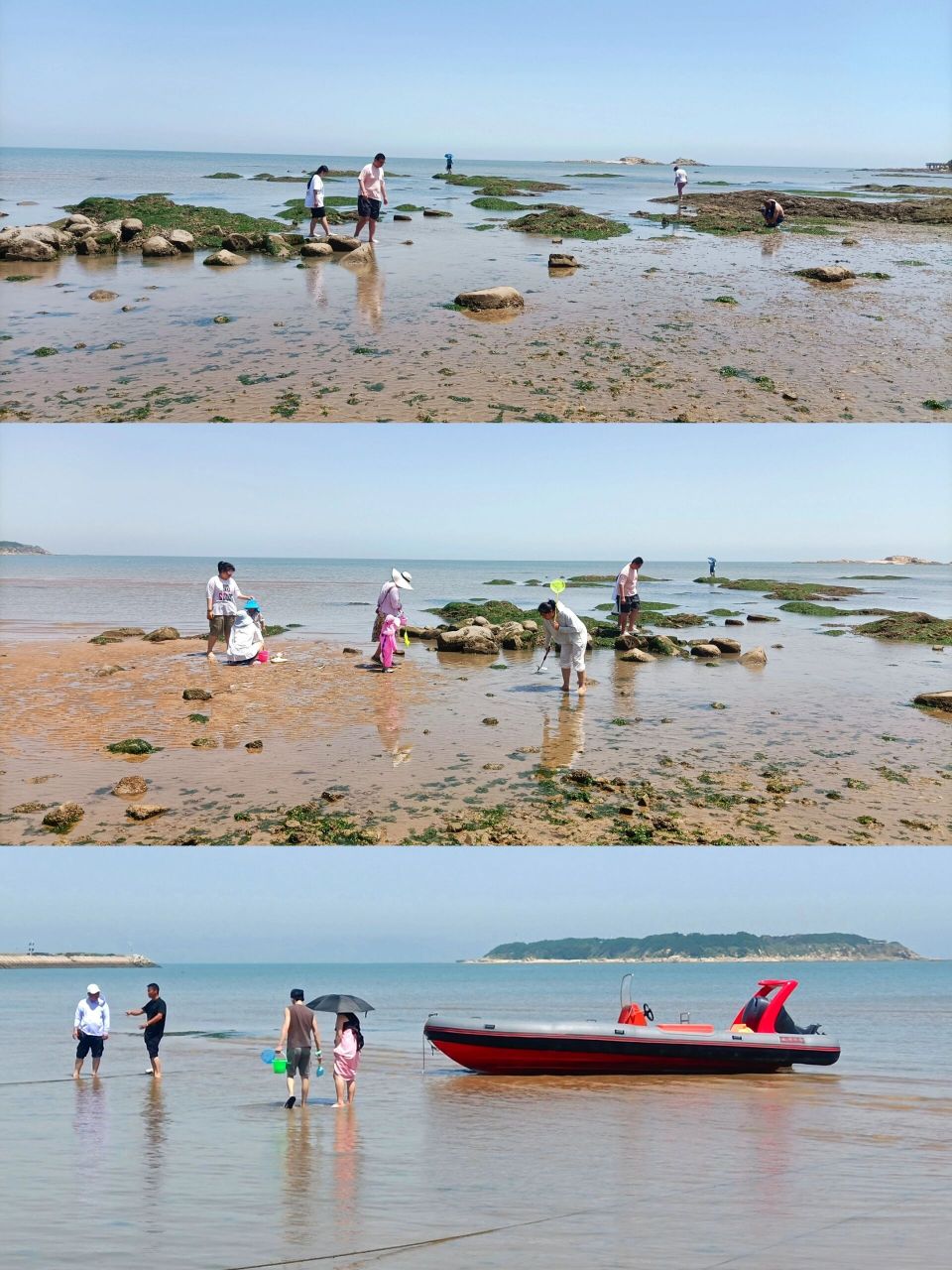 去觉华岛的东海浴场赶海 去葫芦岛市觉华岛的东海浴场赶海.