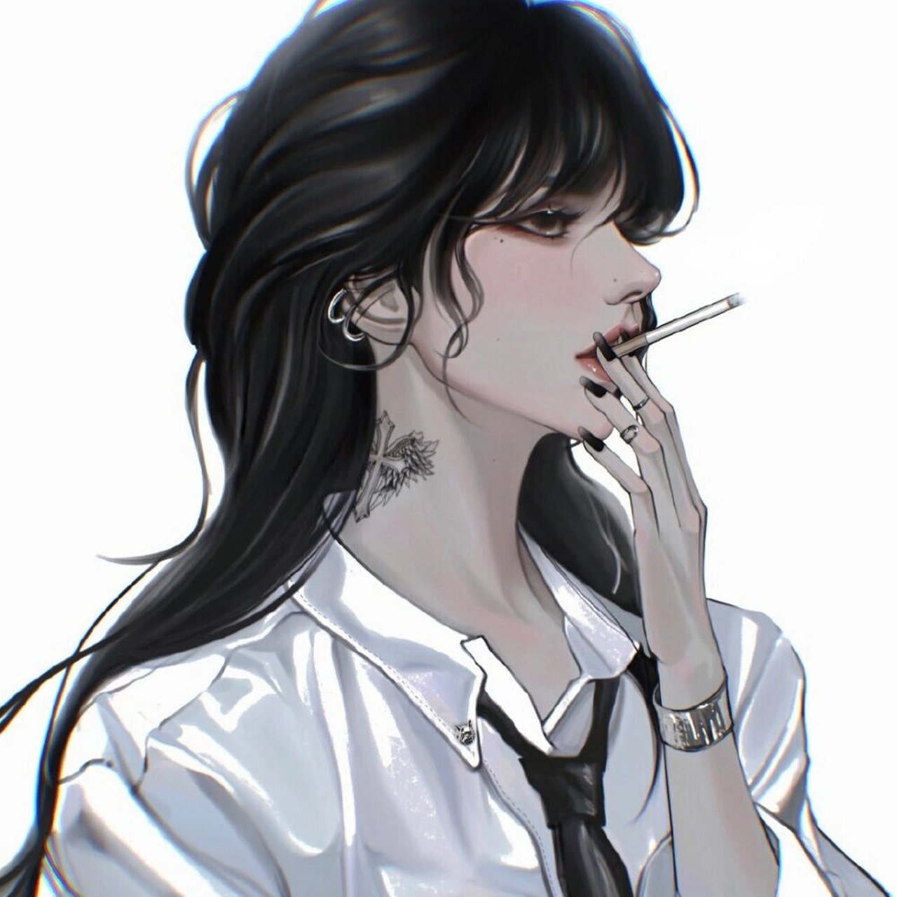 动漫霸气侧漏的女头