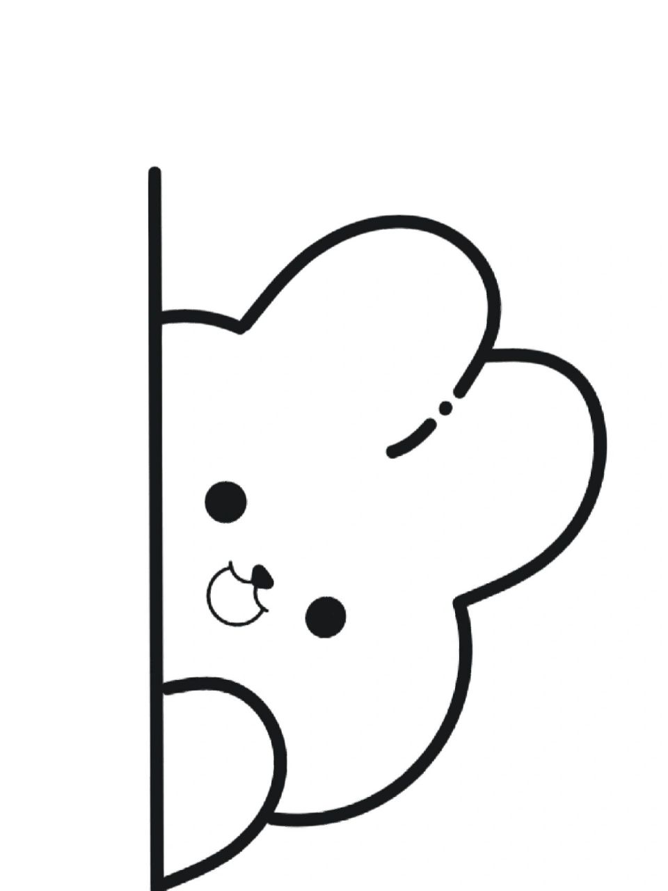简笔画|探头小兔🐰(附教程) 临摹