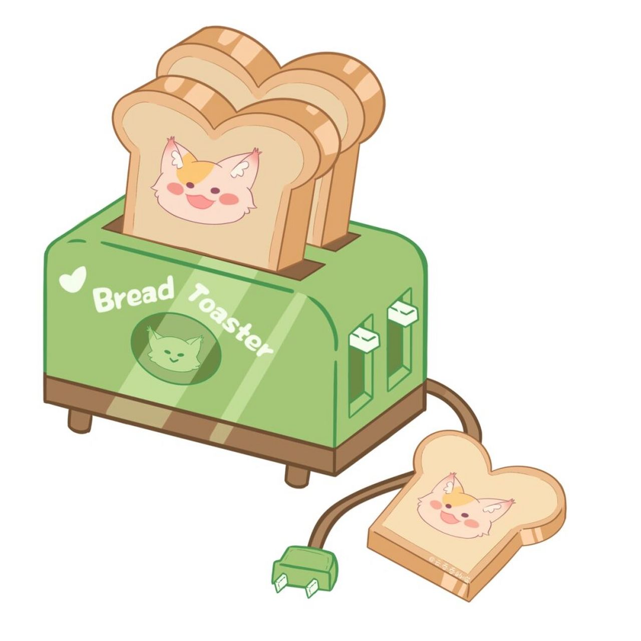 q版小物件 | 平涂果然yyds 最近在学小物件 狮虎画的小物件超级可可