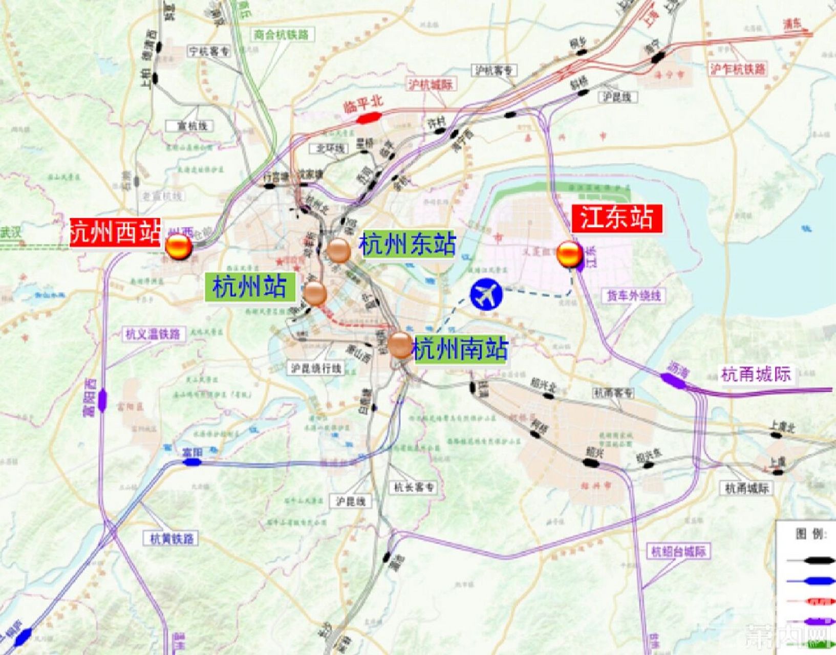 杭州火车站位置地图图片