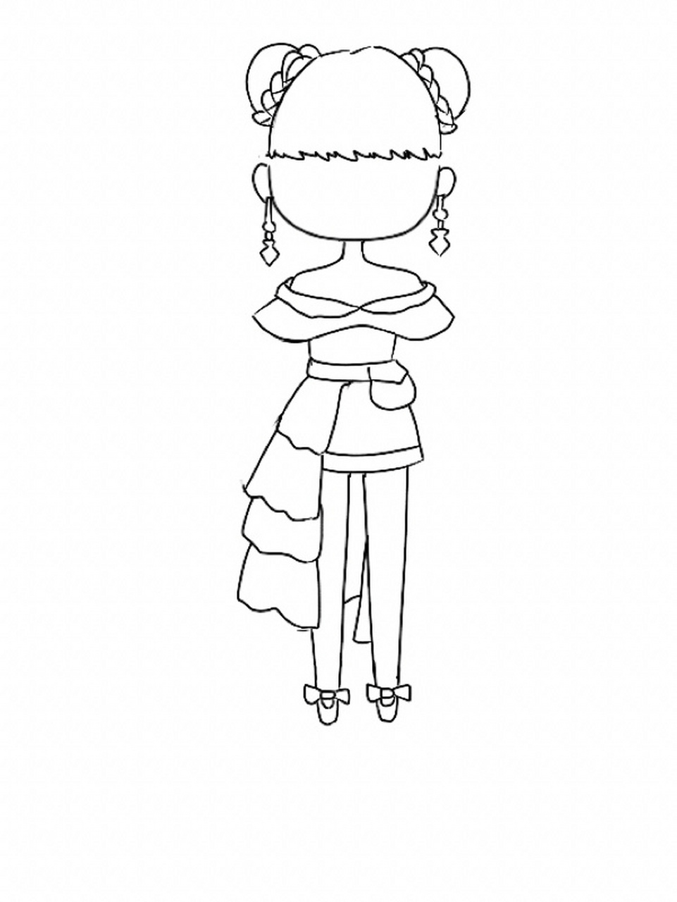 简笔画教程75159步画你熟悉的叶罗丽齐娜