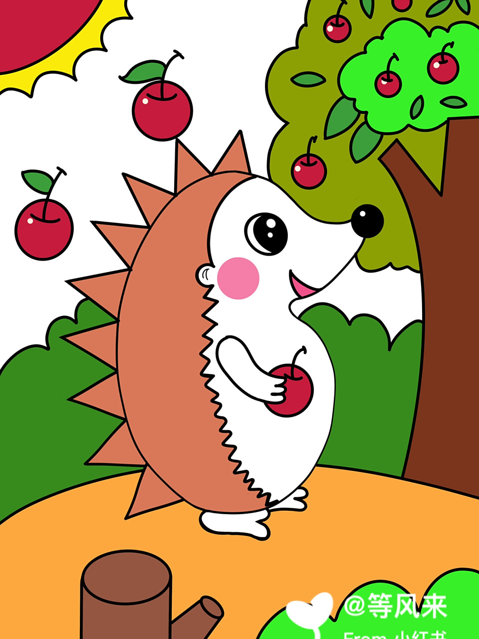 简单 创意画 简笔画 带线稿哦 适合4～6岁小朋友#儿童简笔画# #创意