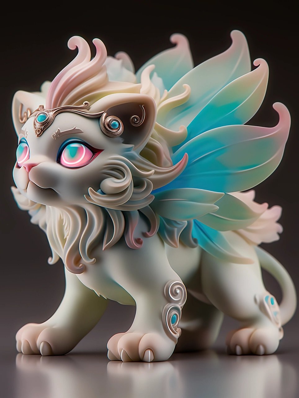 神兽狻猊 狻猊的寓意和象征是无畏,威武,贵气,辟邪等,是吉祥的瑞兽.