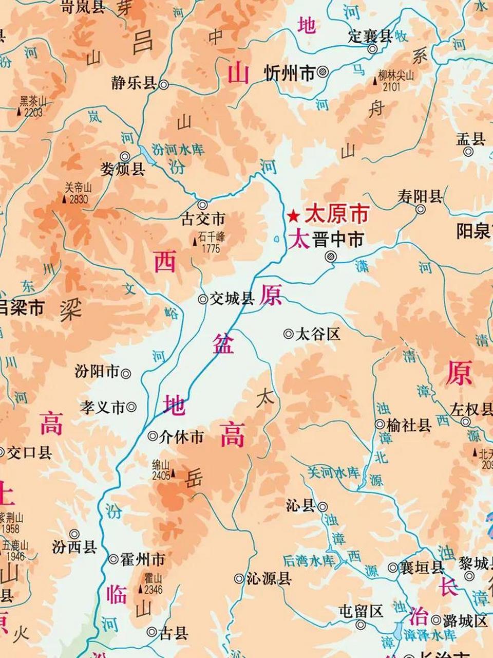 太原盆地位于山西省中部,这里东依太行山,西接吕梁山,北起石岭关,南至