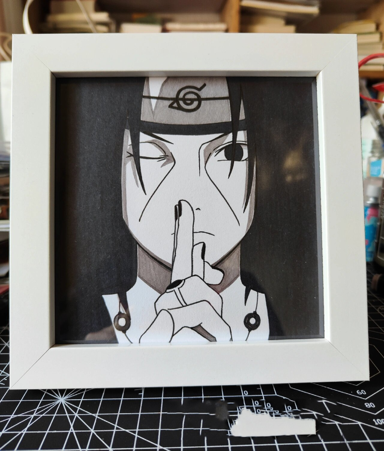 【火影忍者手绘|黑白】宇智波鼬