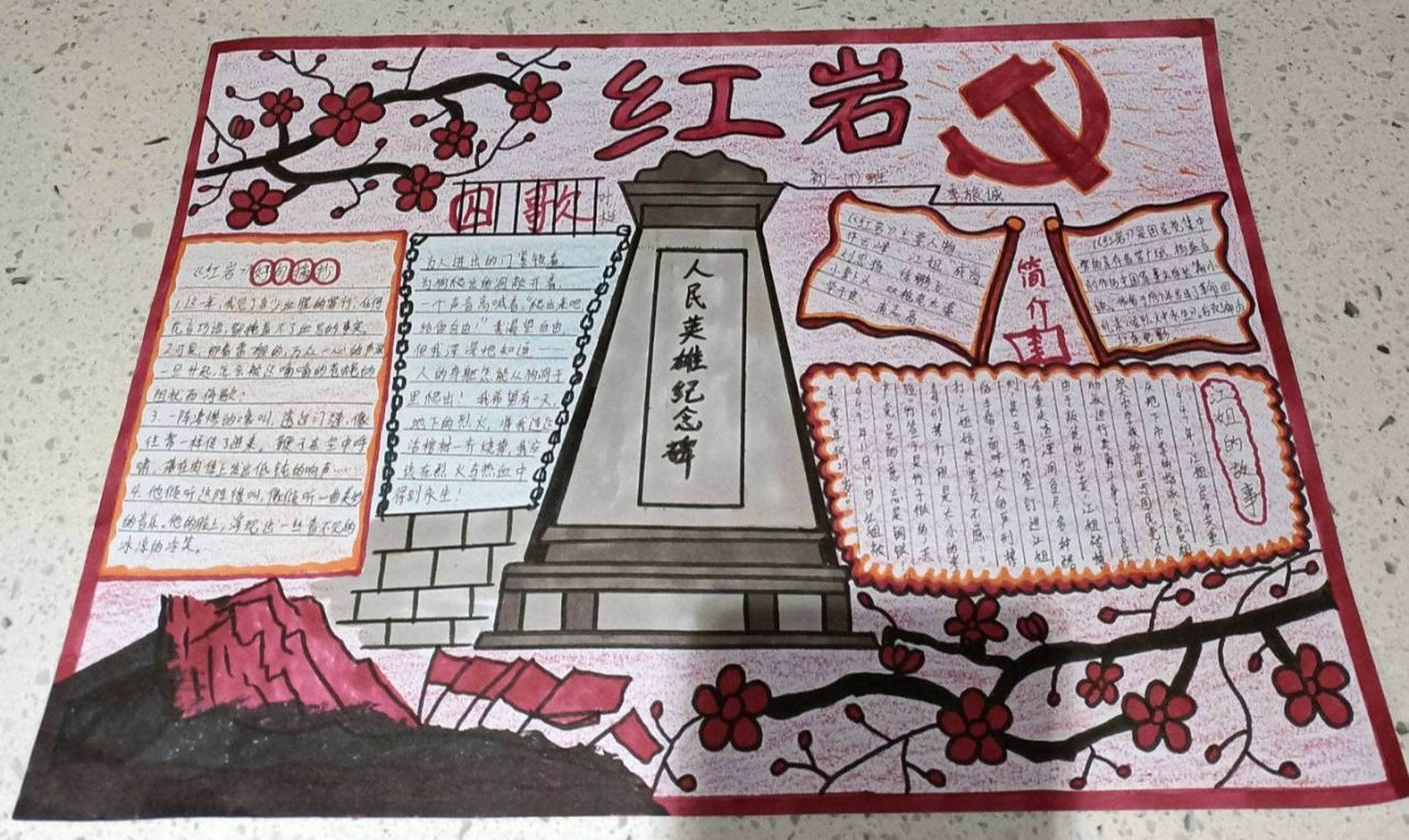 红岩(阅读手抄报). 红岩(阅读手抄报).