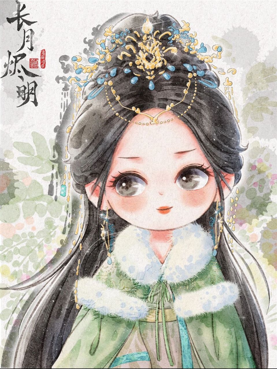 下篇想看谁/白鹿长月烬明98挑战画爱豆24/30 白鹿应该是淡颜系美女