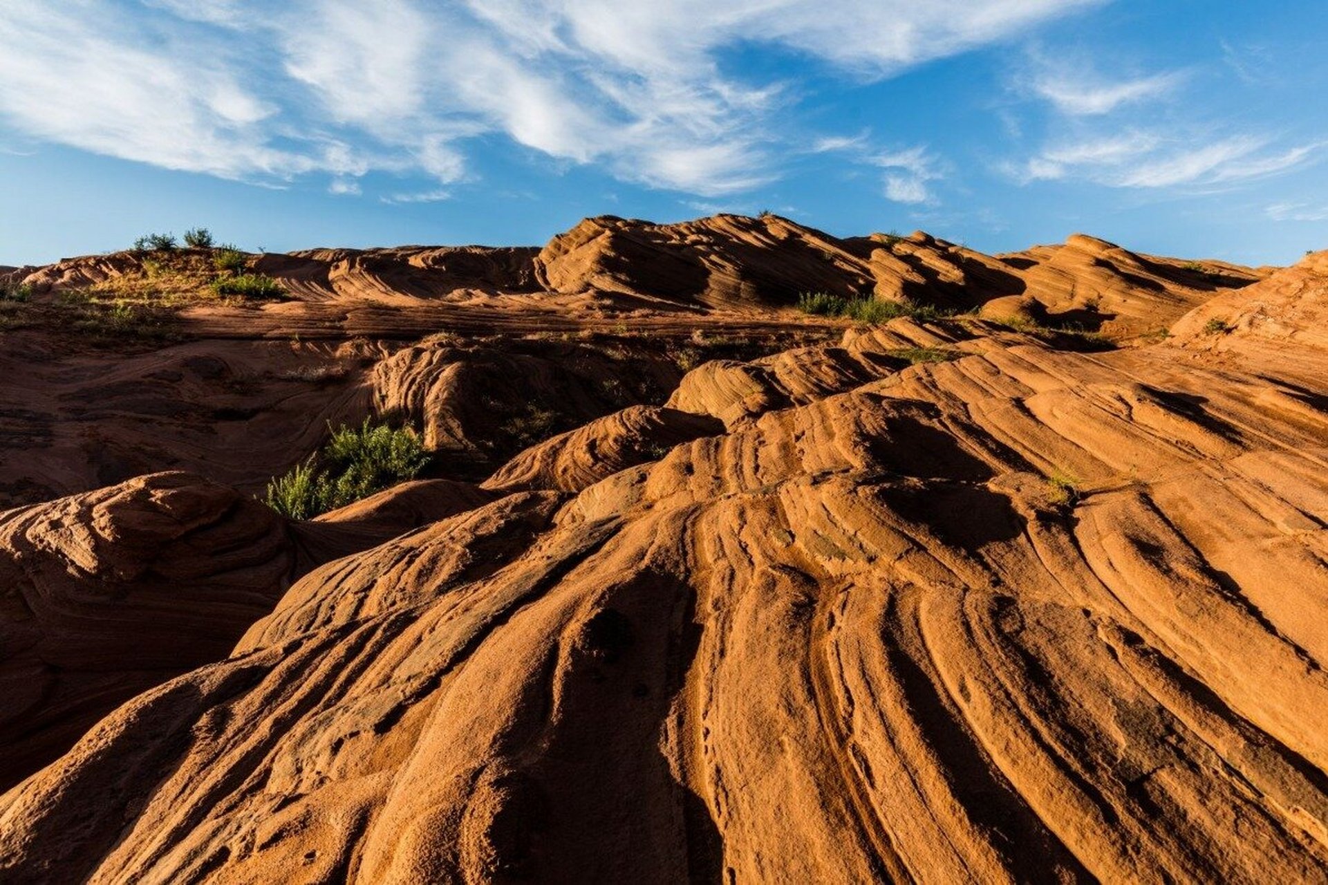 康辉旅行/走进榆林 波浪谷 又称靖边红沙岩峡谷,靖边龙洲丹霞地貌