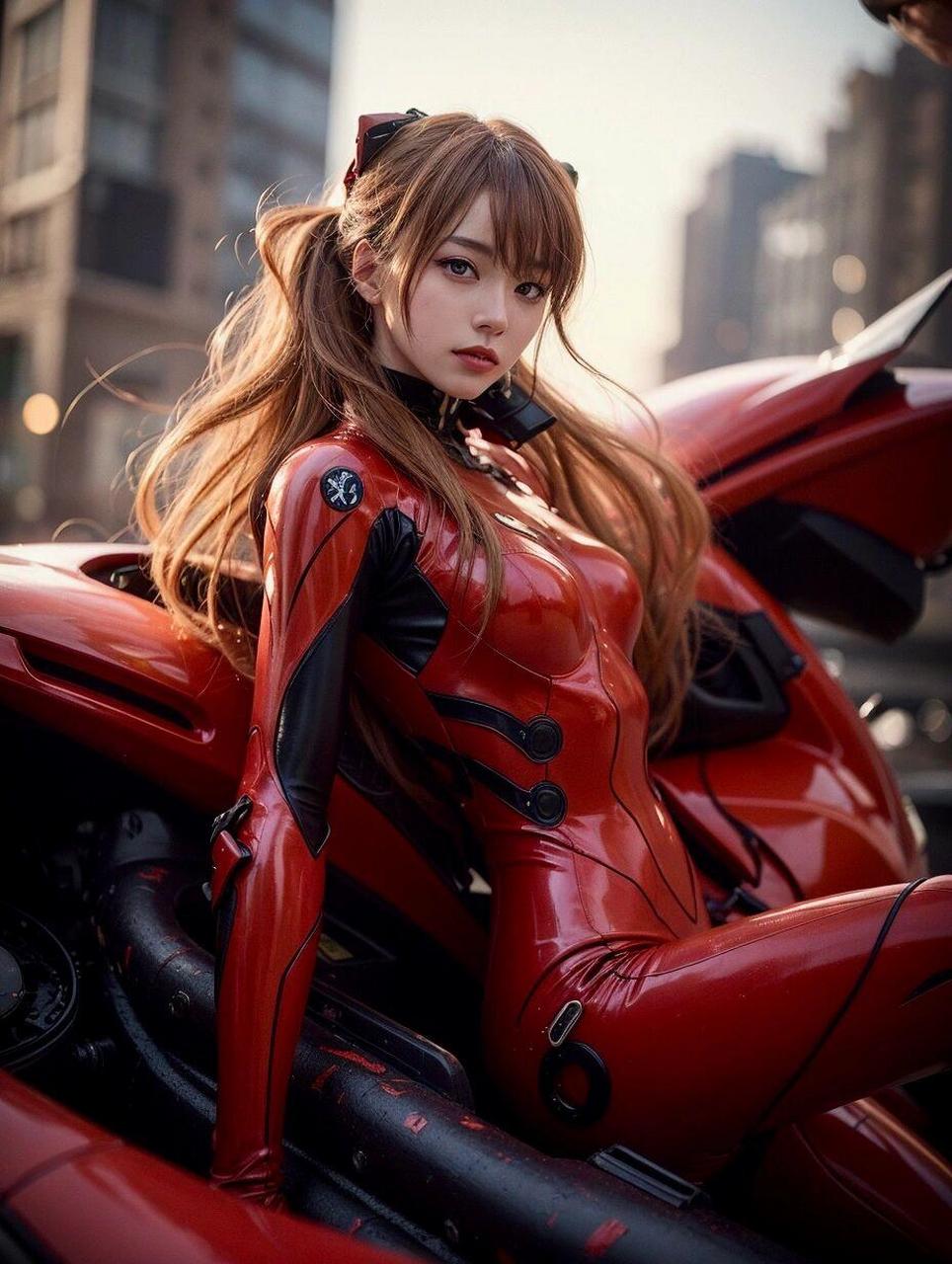 《eva》明日香cosplay,但是ai】(第二期)  《新世纪福音战士》这部