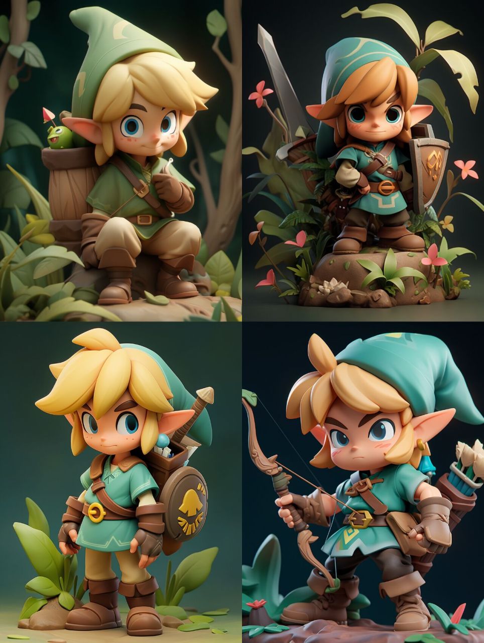 midjourney | 超可爱的幼年林克