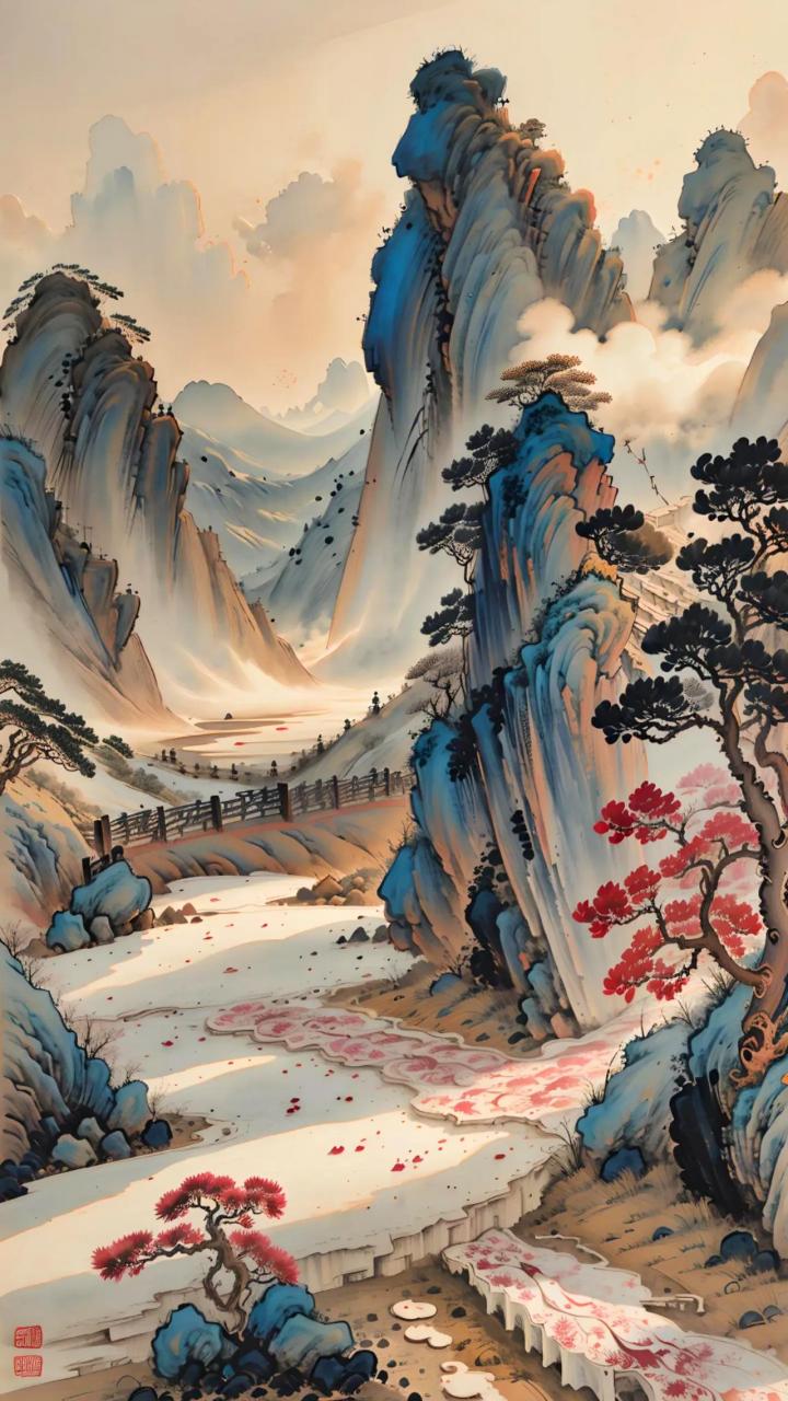 高山流水喜相逢图文伙伴计划 国风古韵 古风