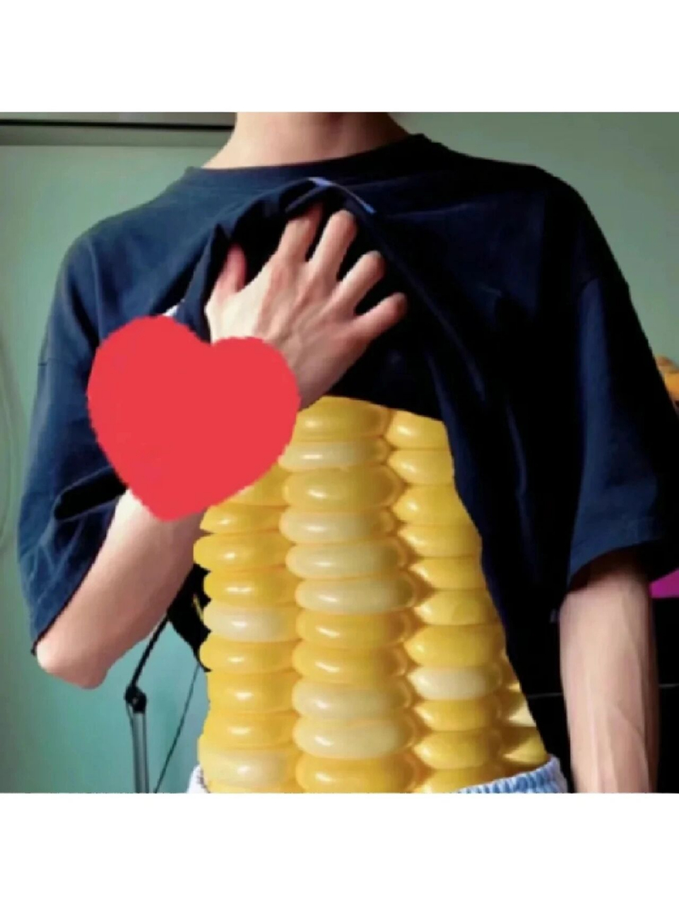 玉米腹肌图图片