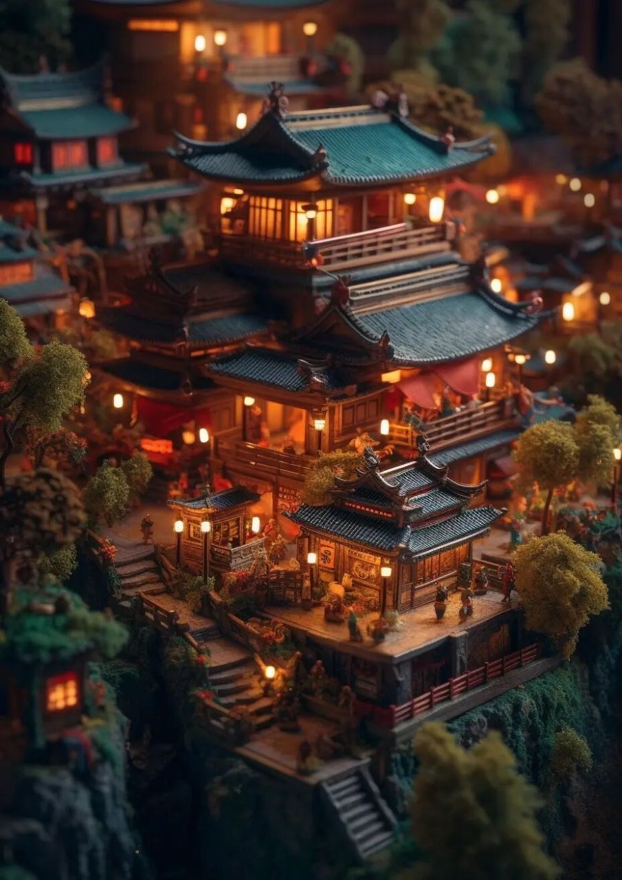 热闹的古代汴梁城微缩模型～ 汴梁,是元明时代对于开封的称呼,相传在