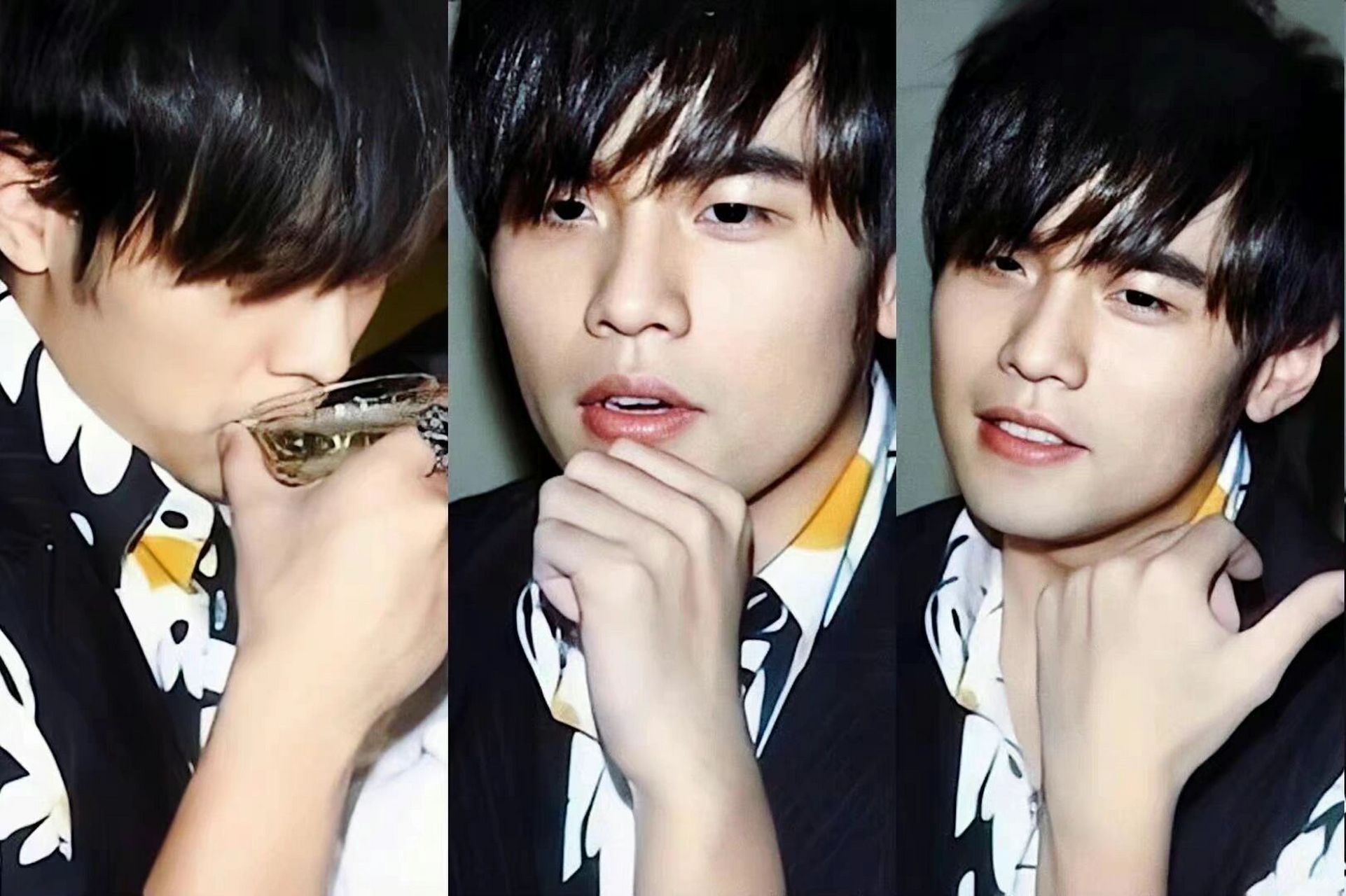 周杰伦 考古图片 斜刘海伦   这小嘴撅的