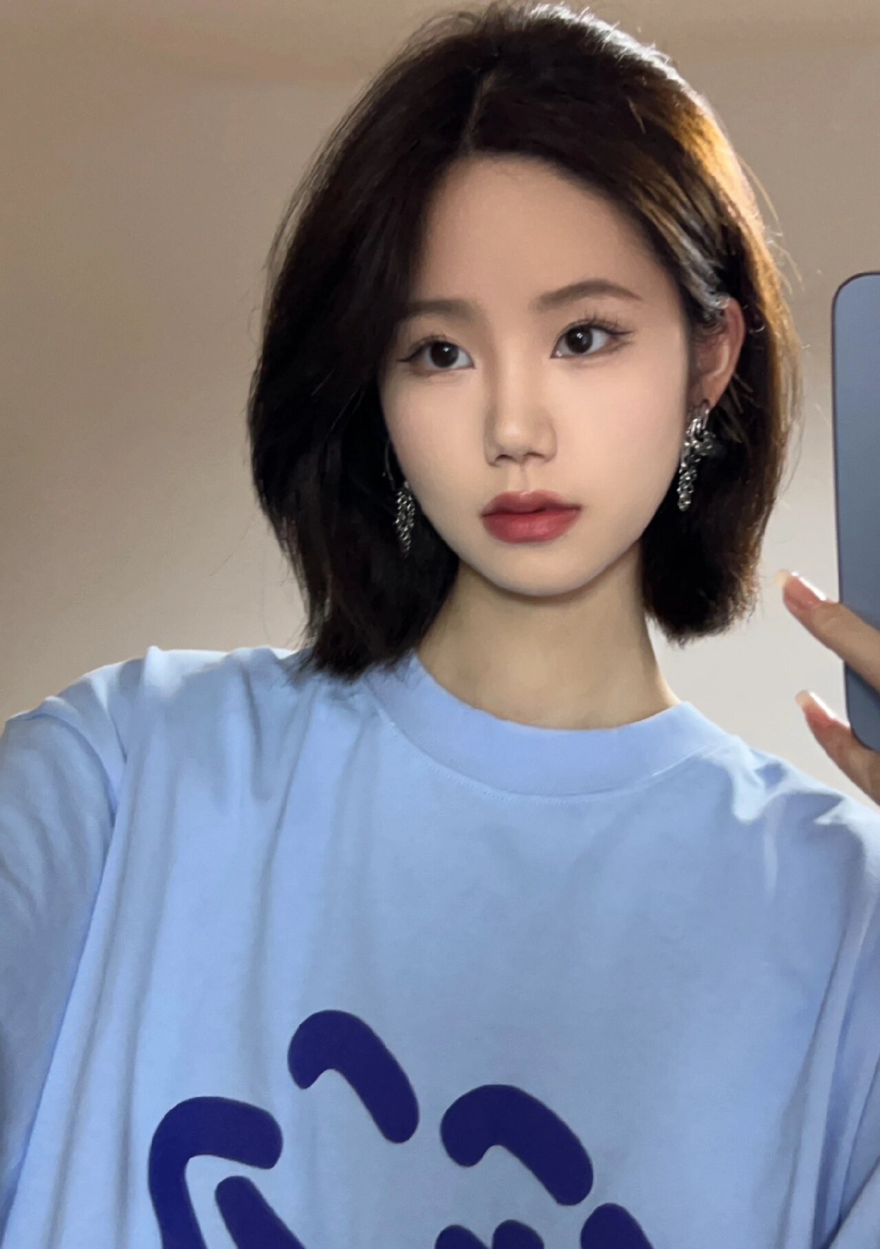 长度够扎起来的短发耶