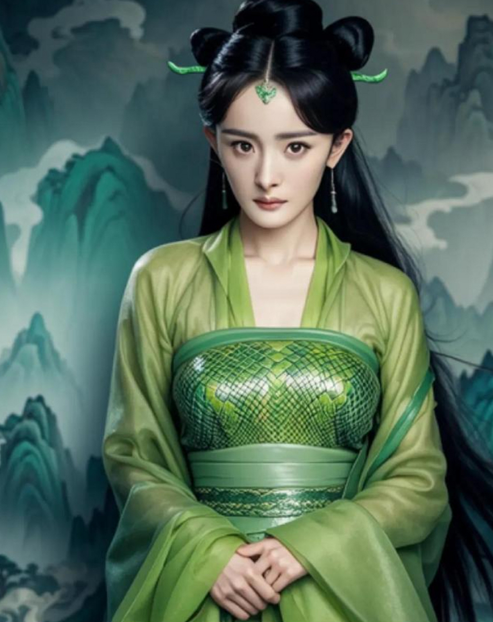 电影《青蛇》开机不得你说杨幂真的很适合这种妖媚型的角色,看剧照真