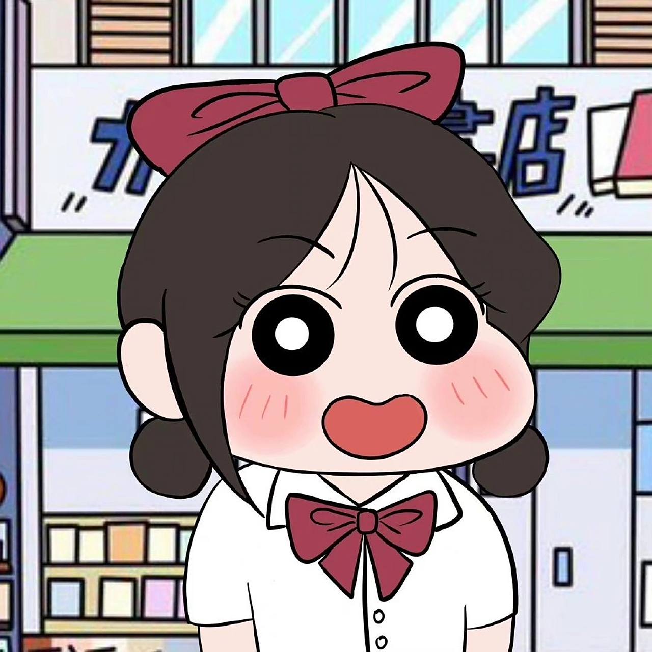 手绘蜡笔小新风可爱漫画卡通人物形象设计 你发照片我来画