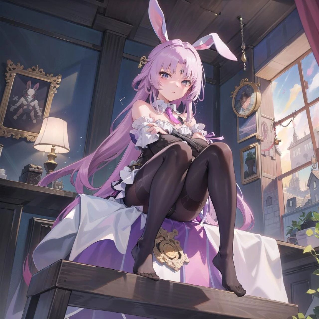 符玄的兔耳娘女仆装 画师～ai