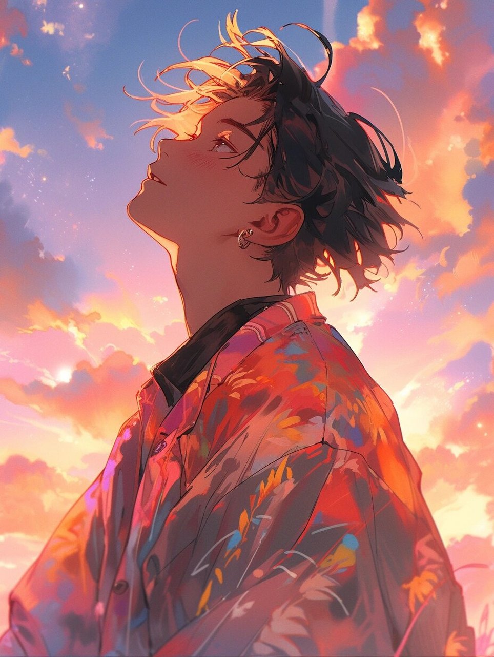 是彩色梦幻的男生头像呀7515(含咒语分享) 咒语/关键词: a boy