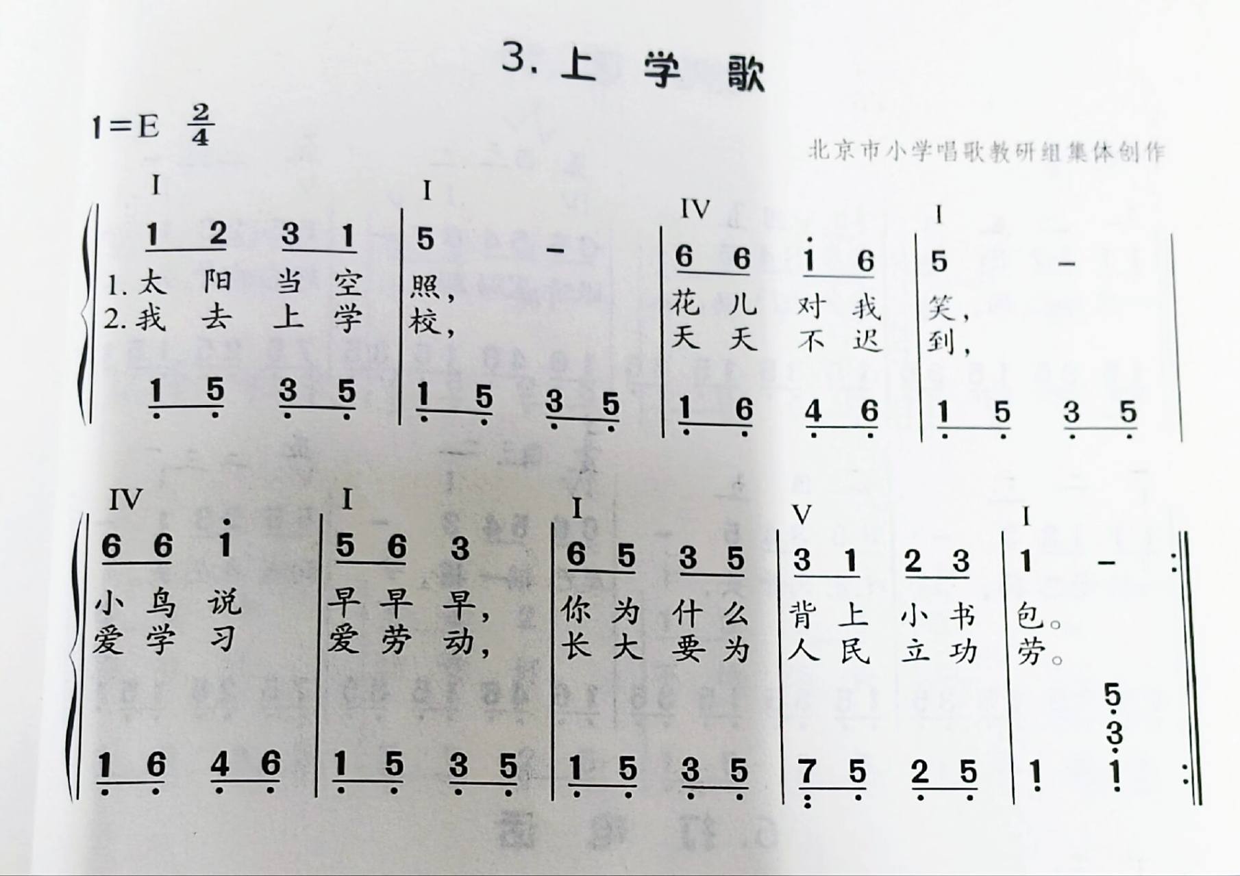 上学歌钢琴谱,适合新手弹哦