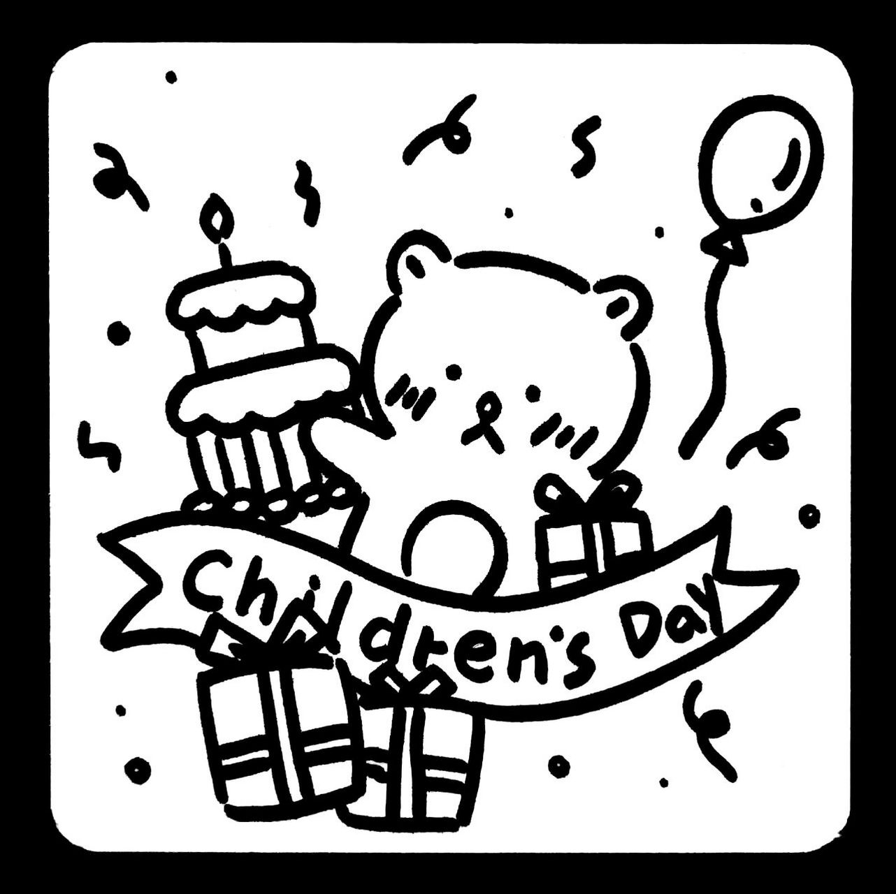 六一儿童节简笔画来啦!手绘贺卡