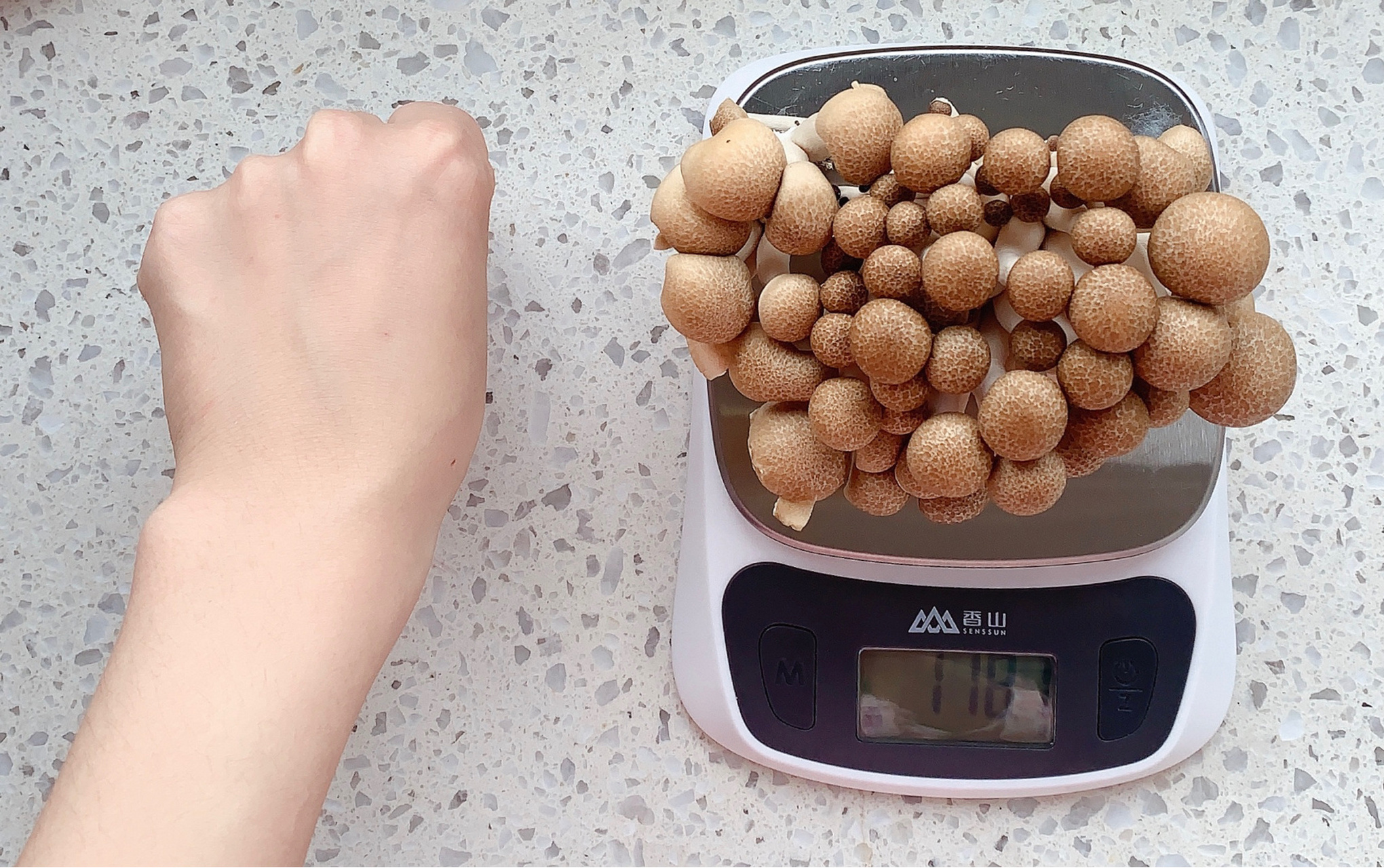 蟹味菇重量77热量测评|蘑菇热量 8715100g热量为31千卡 (图中