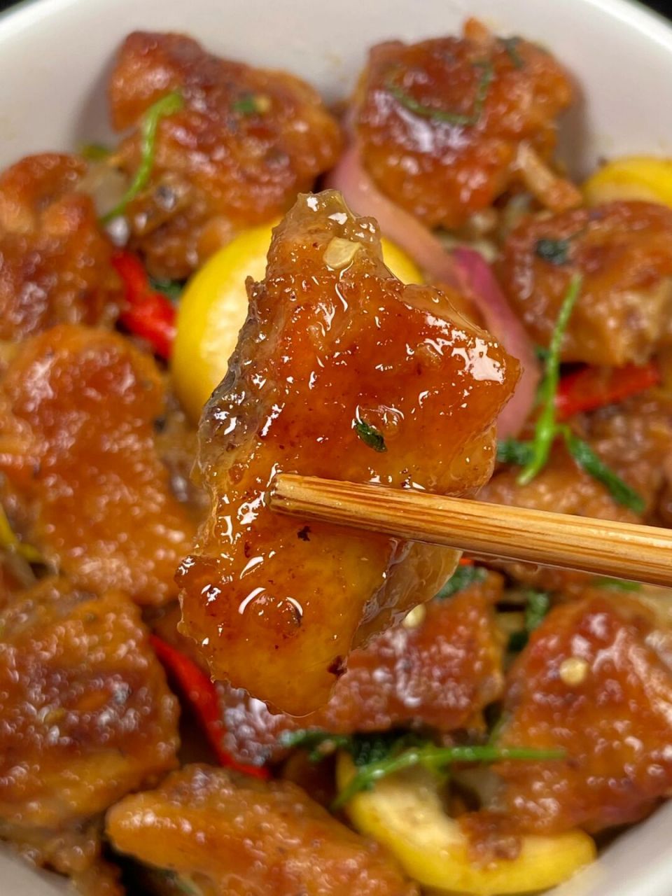 柠檬93干煎鸡这样做真的巨香巨好吃97 外焦里嫩,微微酸辣,带点